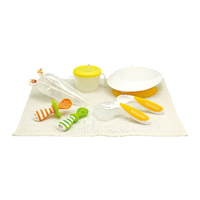 EDISON MAMA Spoon & Fork set with travel case (Mango & Peach) –  babyfoodmanila